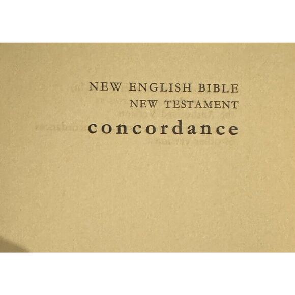 Zondervan New English Bible 1964 VTG New Testament Concordance Hardcover Church - Picture 6 of 9